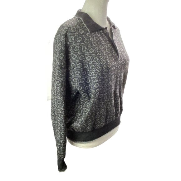 MAGLIFICIO Men Merino Wool Pullover Sweater Sz M Gray Long Sleeve Italy 46-19 - Picture 15 of 16